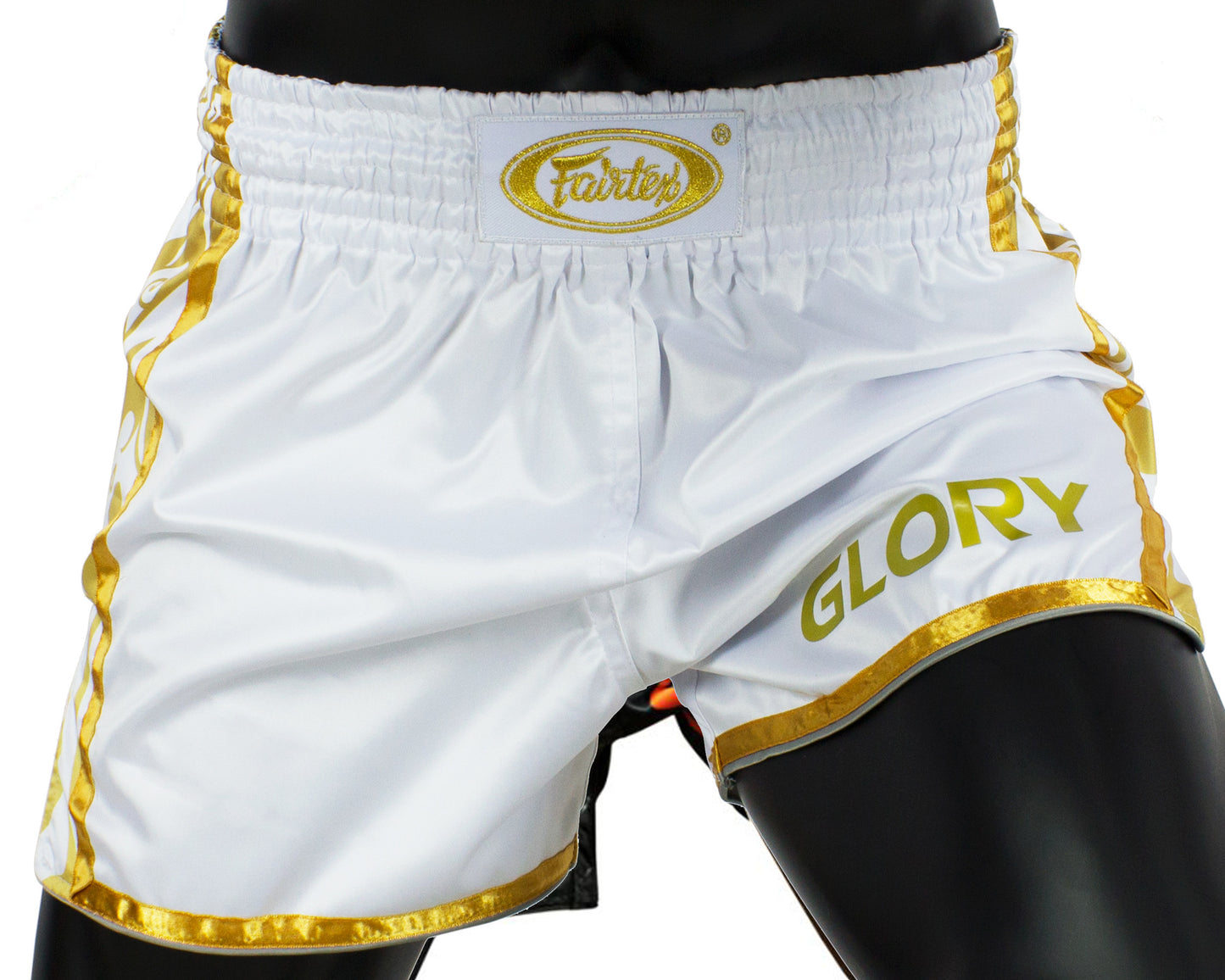 Fairtex BSG2 GLORY fight shorts White Gold