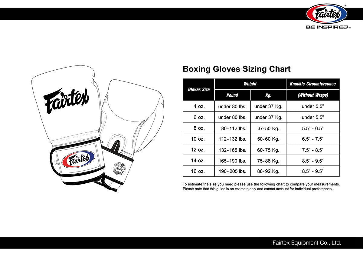 นวมชกมวย Fairtex BGV9 สีแดง