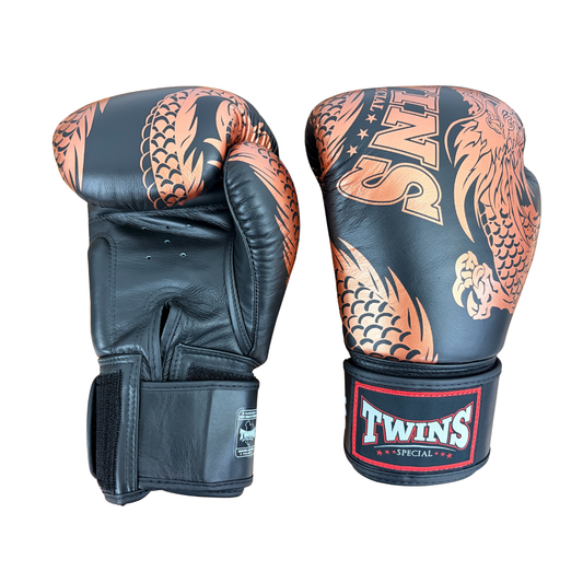 Twins Special Fancy FBGVL4-49 COPPER/BLACK BOXING GLOVES