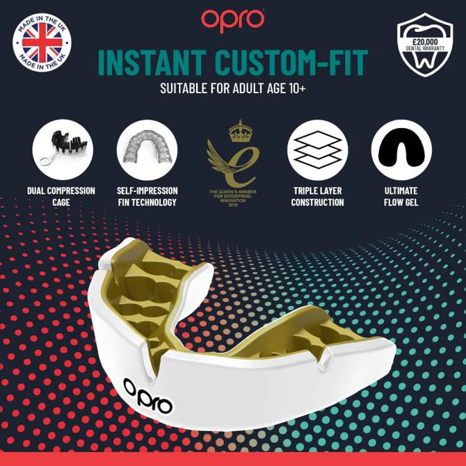 Opro Mouth Guard RED EYES GEN 5 Instant Custom Fit ADULT