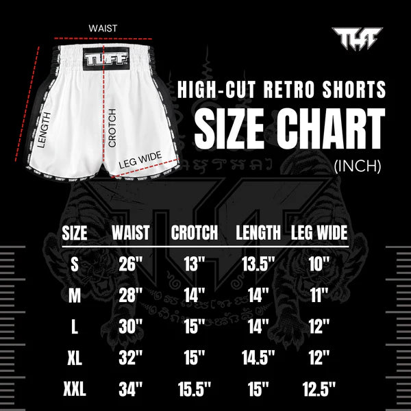 Tuff Muay Thai Shorts TUF-MS654 BLK