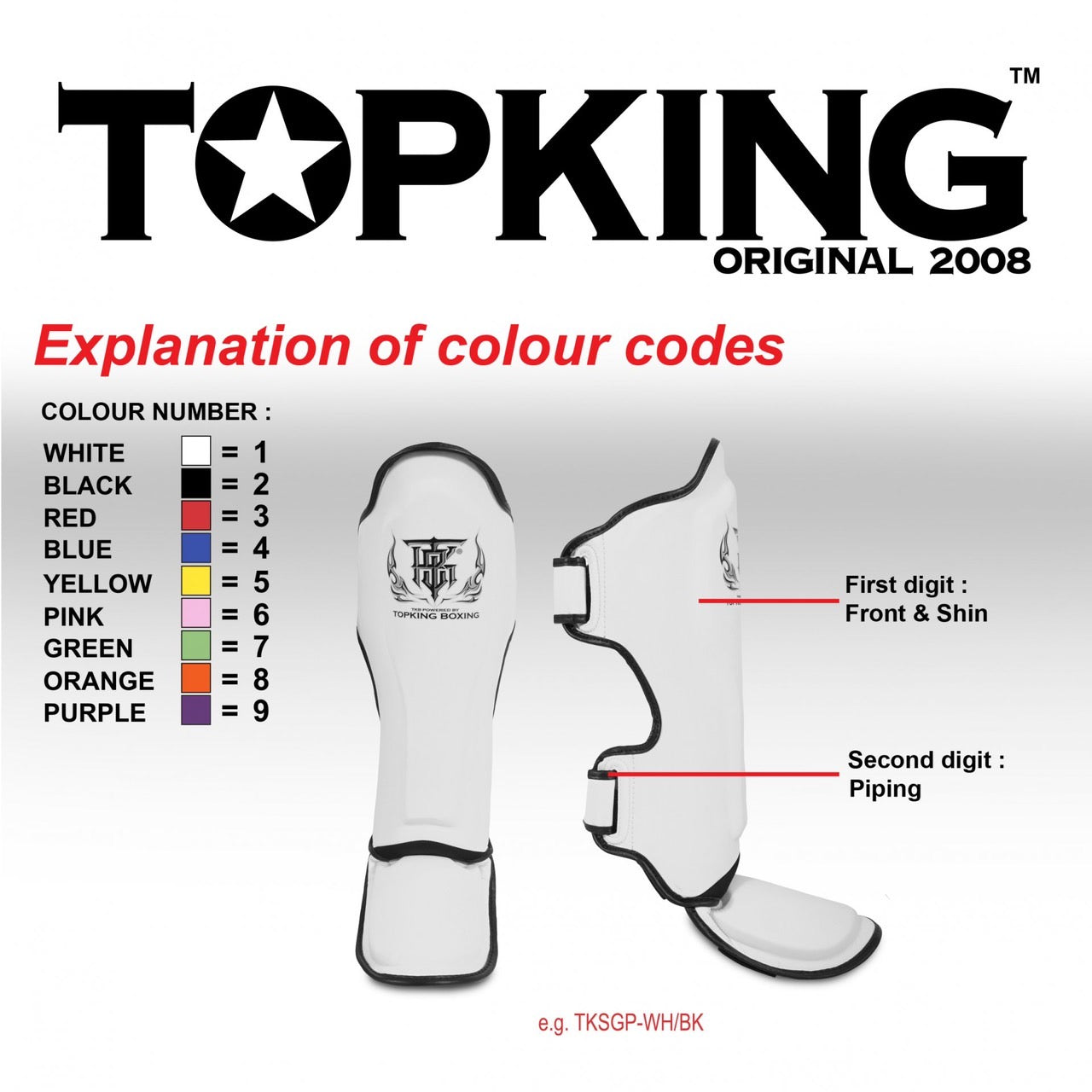 Top King Shinguards TKSGP-GL Black