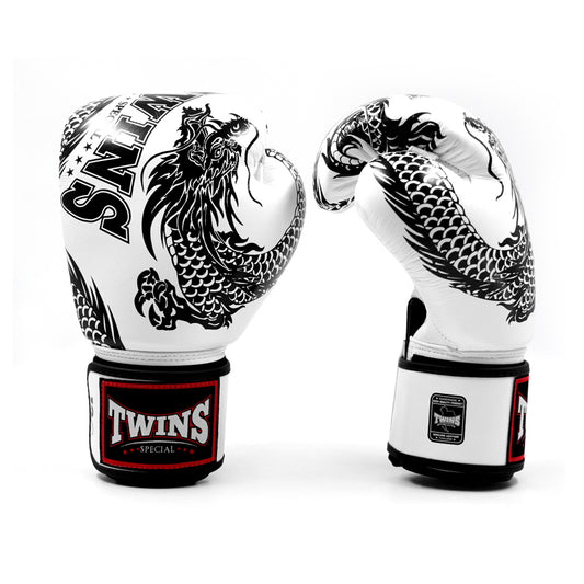 Twins Special Fancy FBGVL4-49 Black/White Boxing Gloves