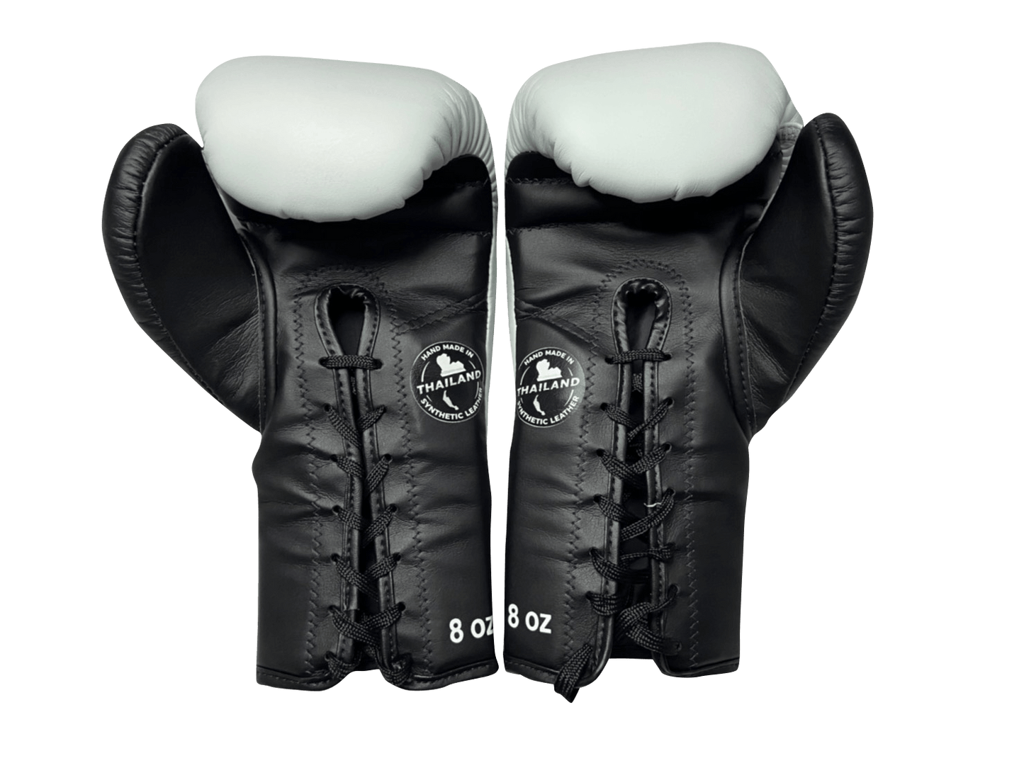 Blegend Boxing Gloves BGL221 Lace Up White Black