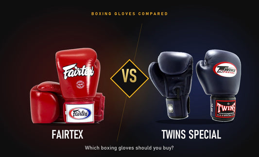 Fairtex vs Twins Special boxing gloves compared