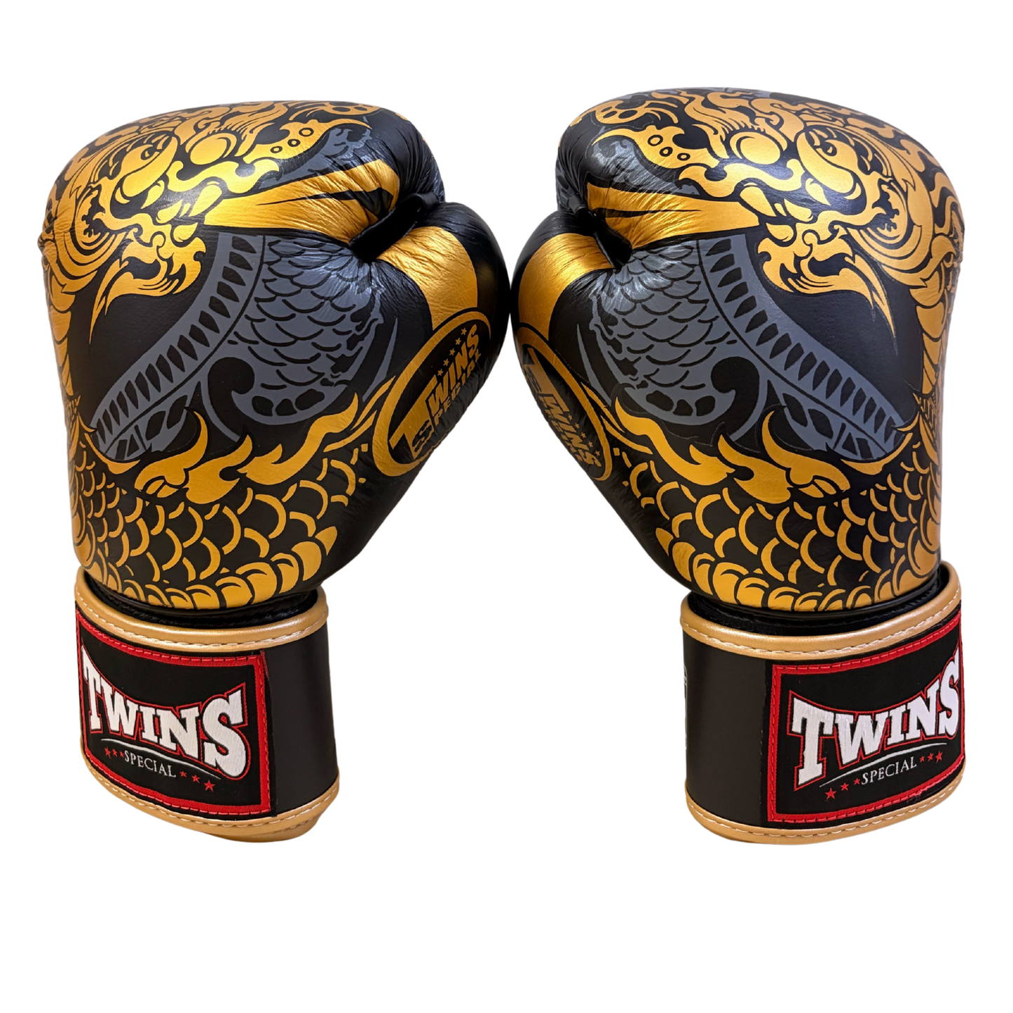 Twins Special Fancy Boxing Gloves FBGVL4-52 Gold Black
