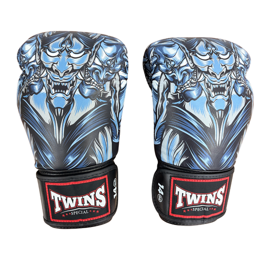 Twins Special Fancy Boxing Gloves FBGVL4-58 Grey Black