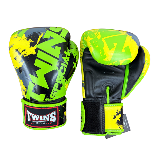 Twins Special Fancy Boxing Gloves FBGVL4-61 Candy Black Green