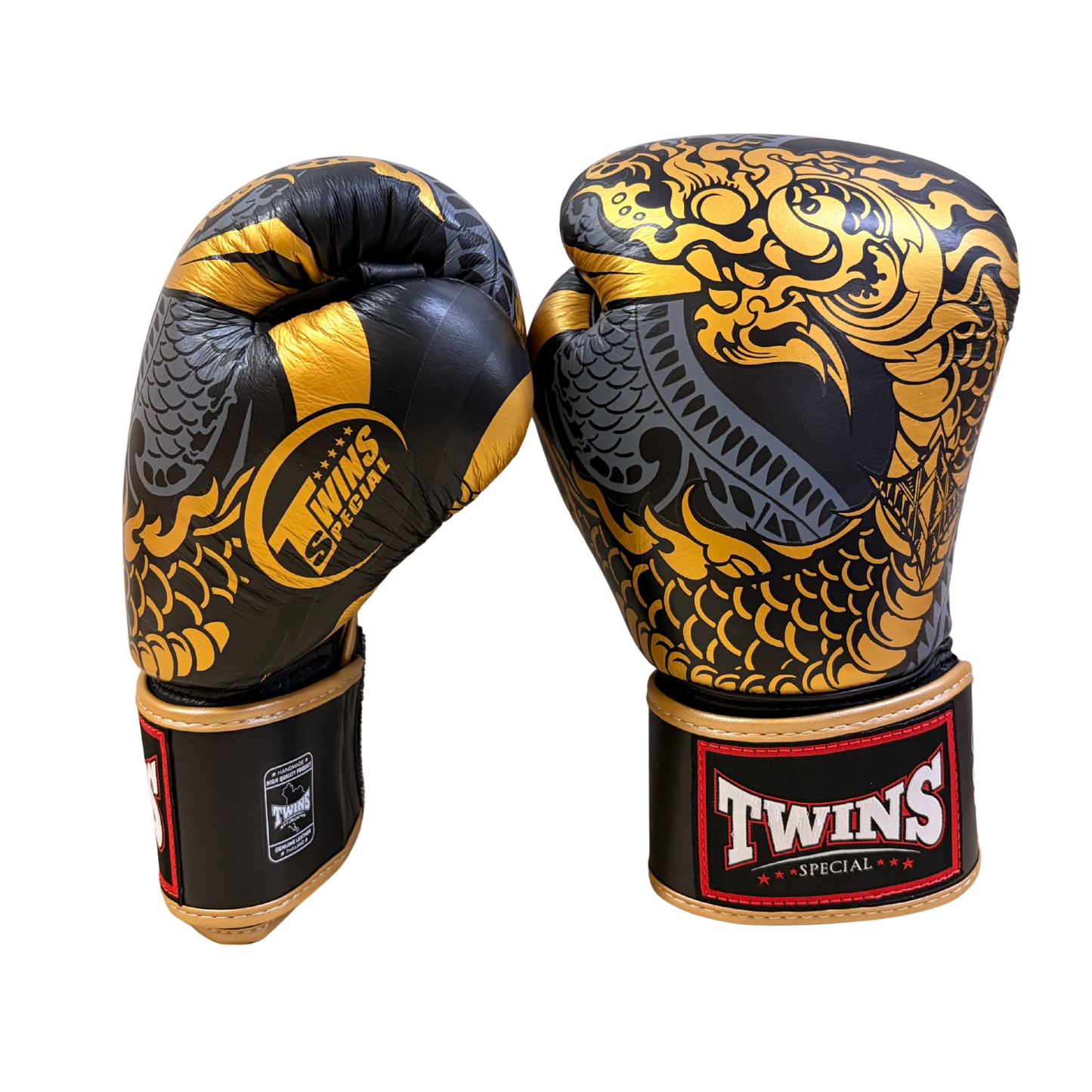 Twins Special Fancy Boxing Gloves FBGVL4-52 Gold Black