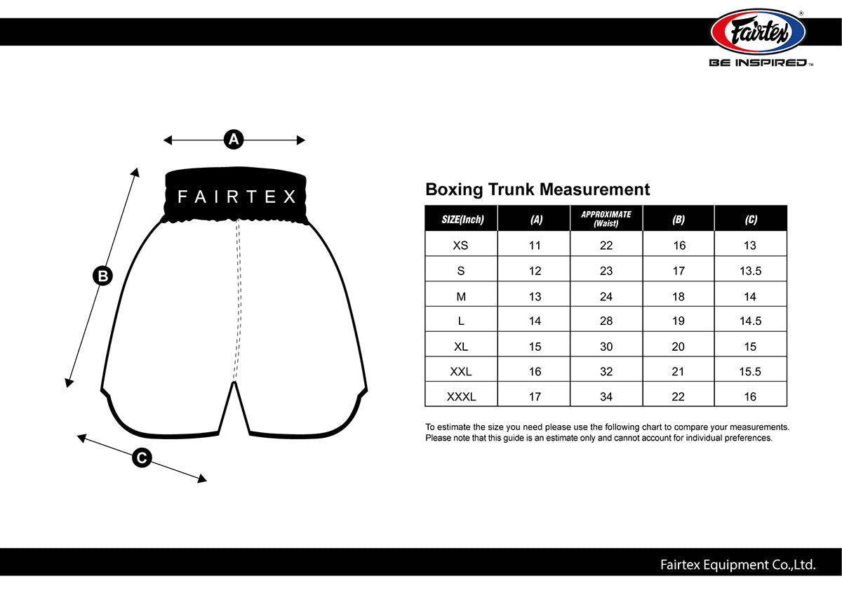 Fairtex Boxing Shorts -BT2003 Monochrome