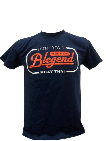 Blegend Muay Thai, Boxing T-shirt  Rebin Black Navy