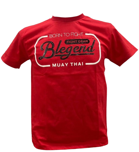 Blegend Muay Thai, Boxing T-shirt  Rebin Red