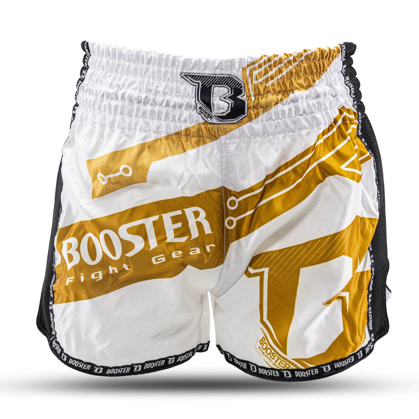 Booster Boxing Shorts BS White Gold