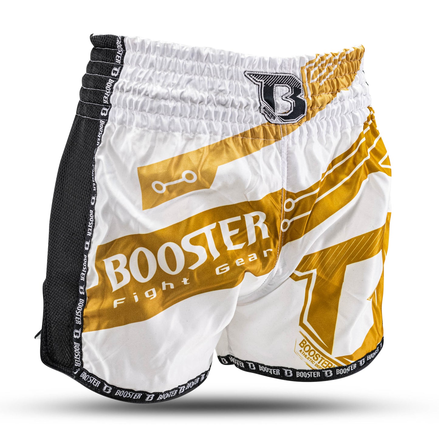 Booster Boxing Shorts BS White Gold
