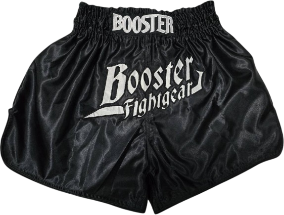 Booster Fight Gear Boxing Shorts TBT Thunder Black White