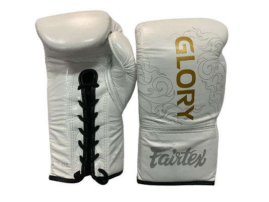 Fairtex Boxing Gloves BGLG3 Lace Up White