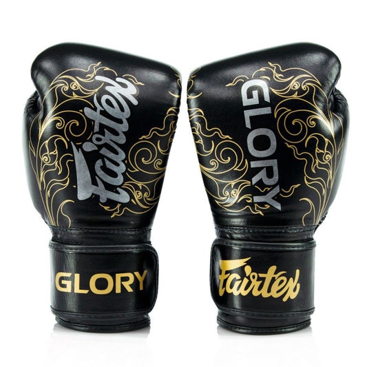 Fairtex Boxing Gloves GLORY BGVG3 Valco Black gold