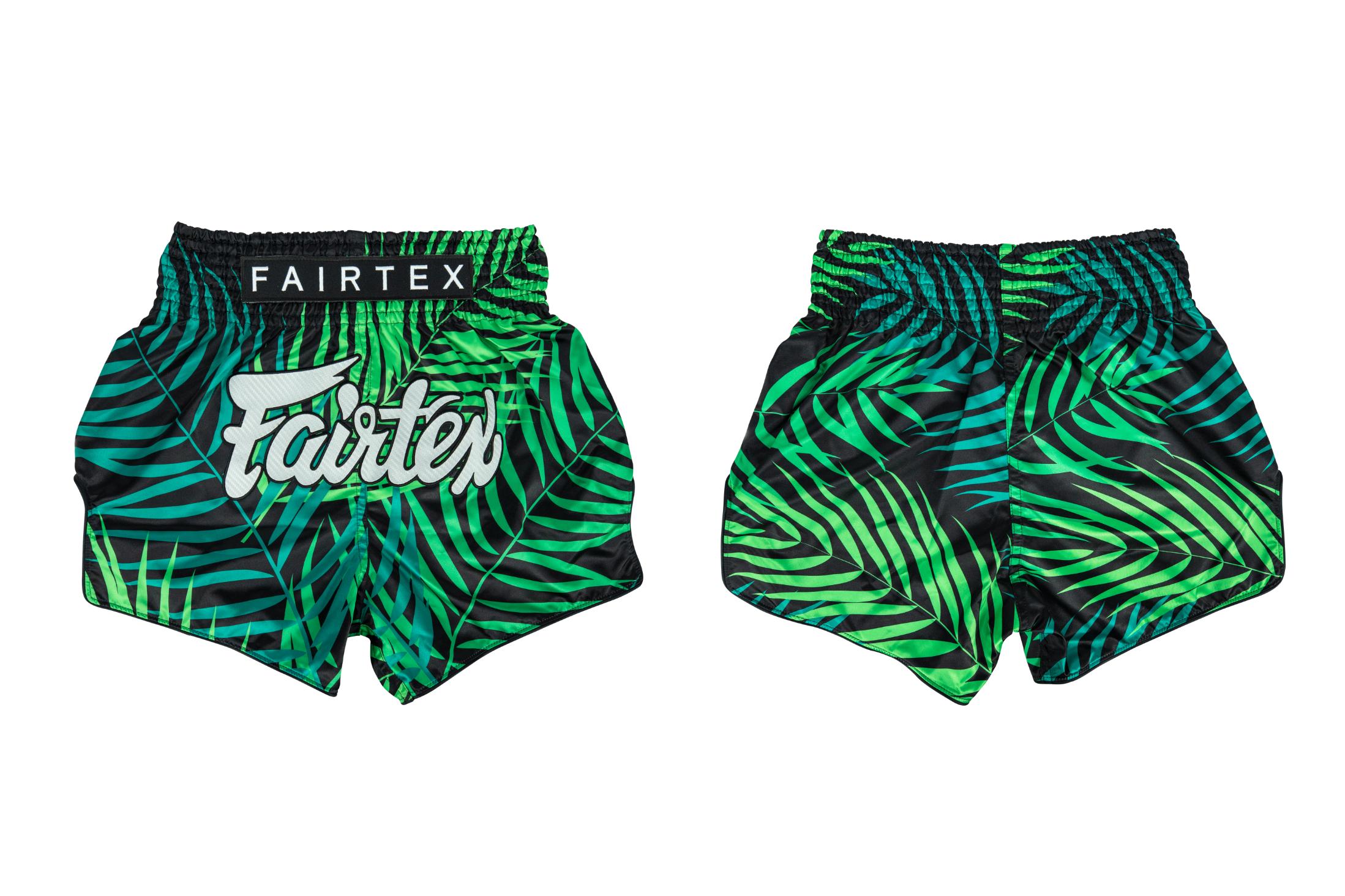 Banana Leaves Tropical Print Pattern Muay Thai Boxing Shorts main image 1