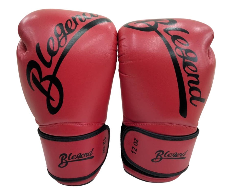 Blegend Boxing Gloves BGL32 Ultimate Velcro Red Black