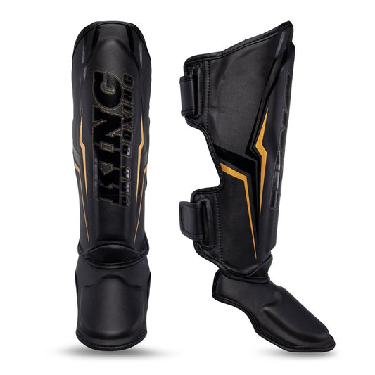 King Pro Boxing Shin Guards Thor Black