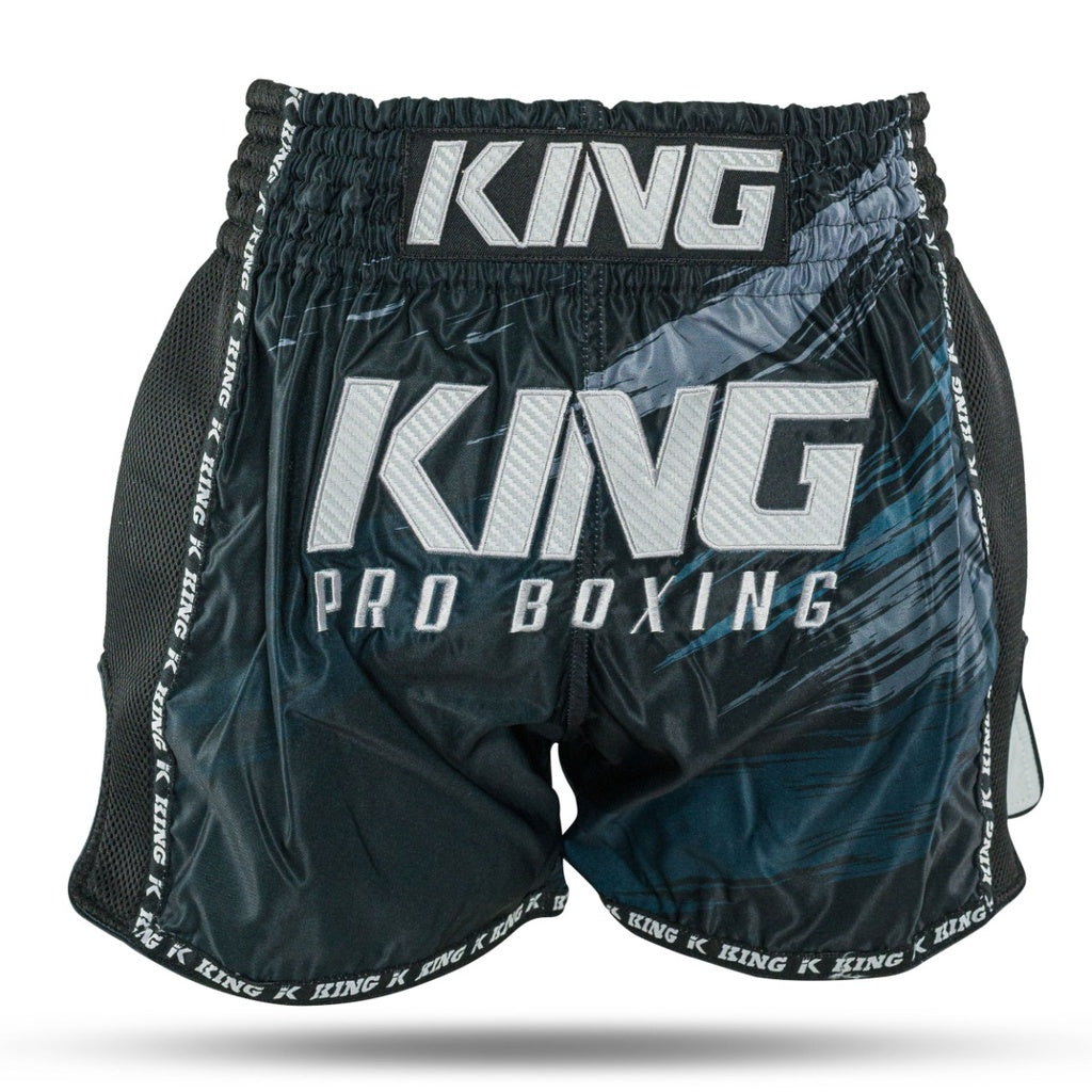 King Pro Boxing Shorts New Wave Black