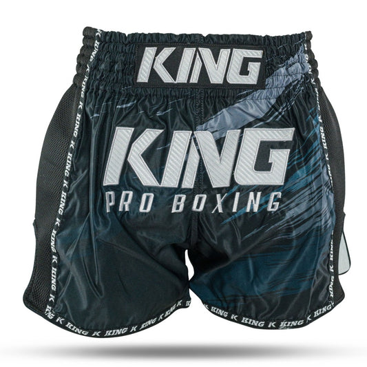 King Pro Boxing Shorts New Wave Black