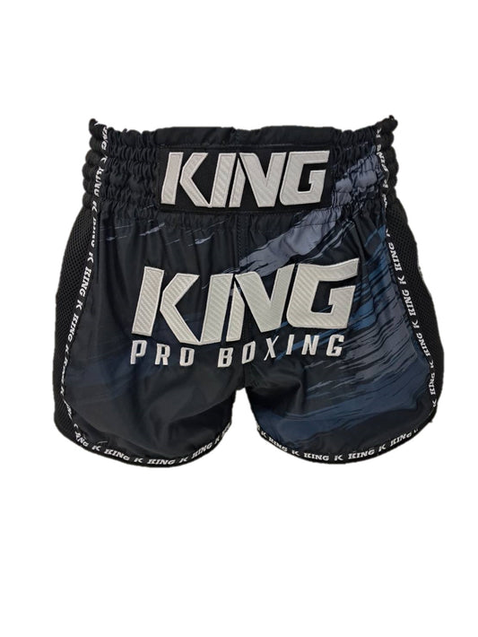 King Pro Boxing Shorts New Wave Black