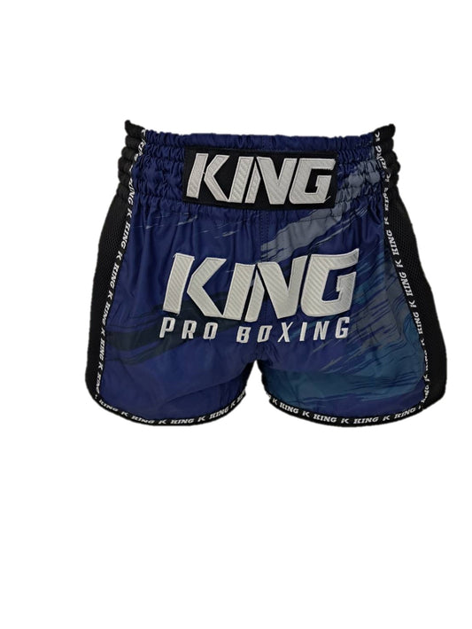 King Pro Boxing Shorts New Wave Blue