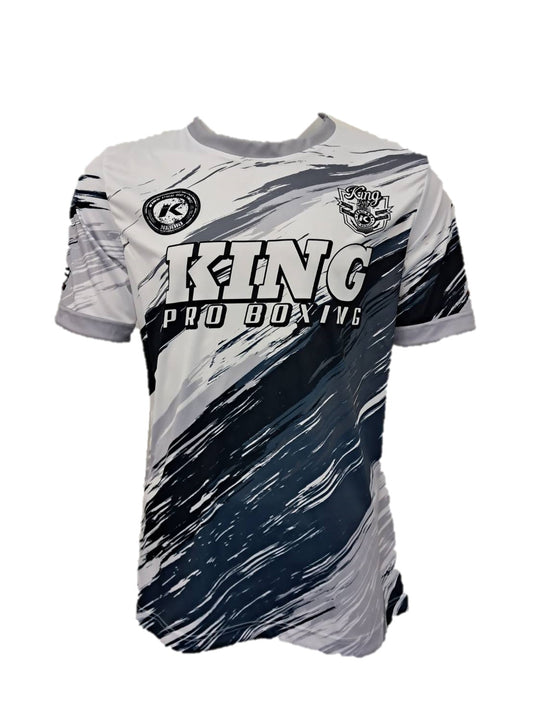 King Pro Boxing T-shirt New Wave White