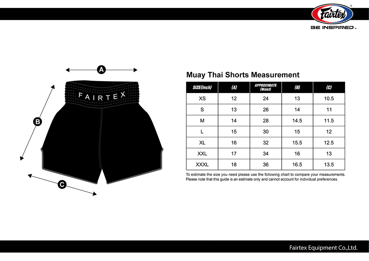 กางเกงขาสั้น Fairtex BS1901 สีดำ