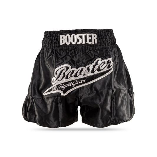 Booster Fight Gear Boxing Shorts TBT Thunder Black Silver