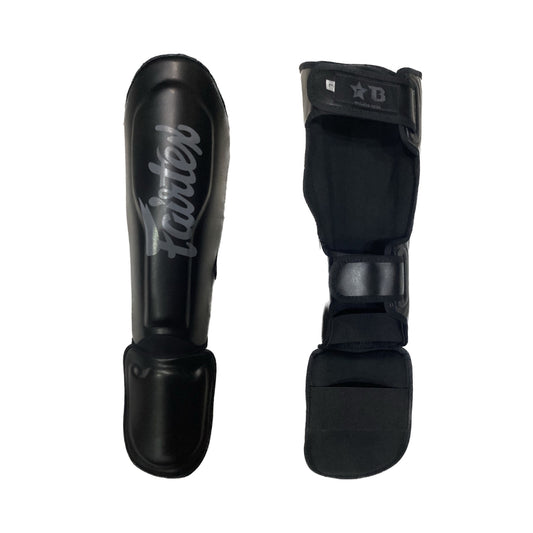 Booster X Fairtex Muay Thai Shin Guards SPB1 Black