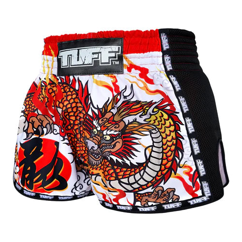 กางเกงมวยไทย TUF-MRS204 สีขาว