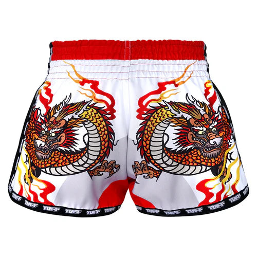 กางเกงมวยไทย TUF-MRS204 สีขาว
