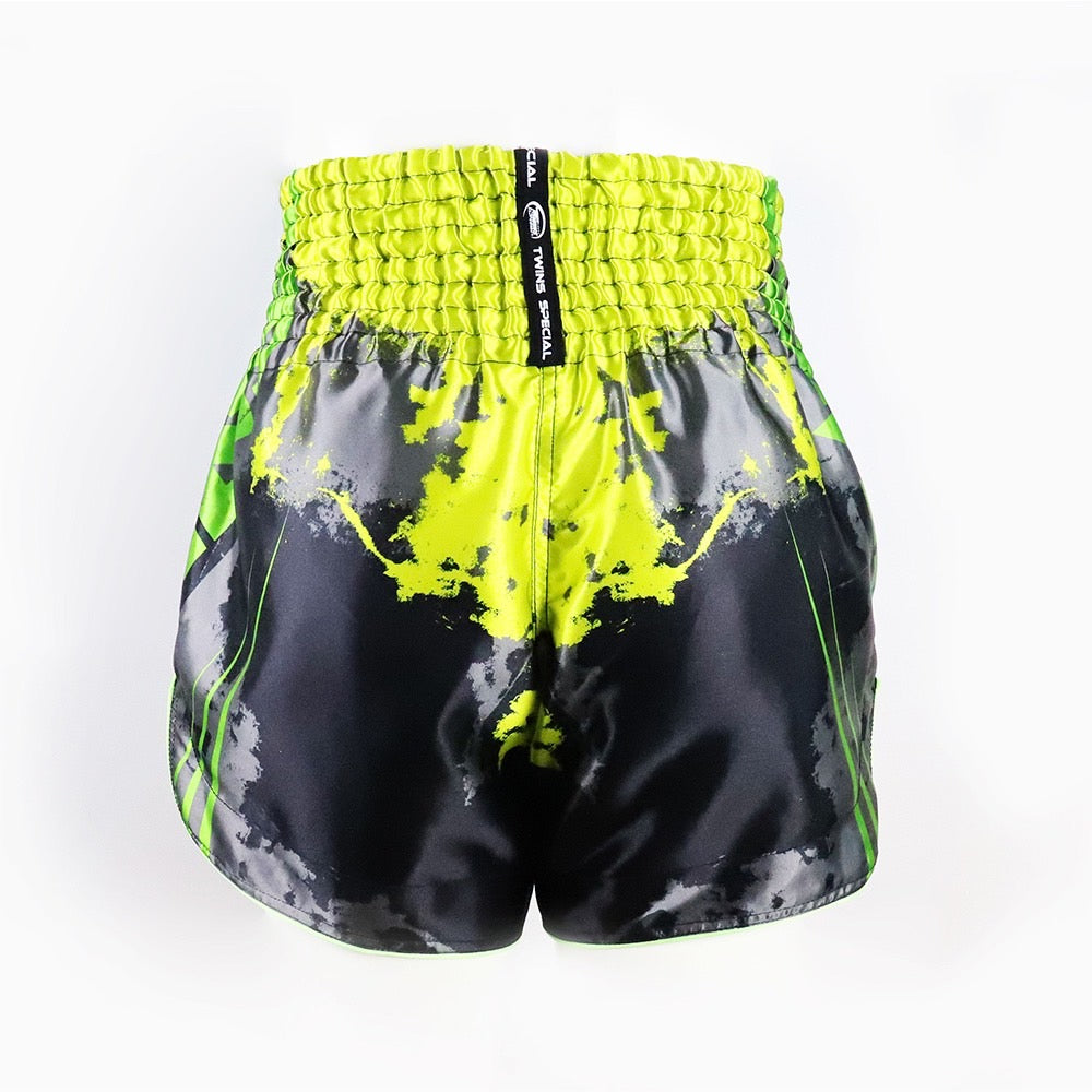 Twins Special Muay Thai Shorts TBS Candy Black Green