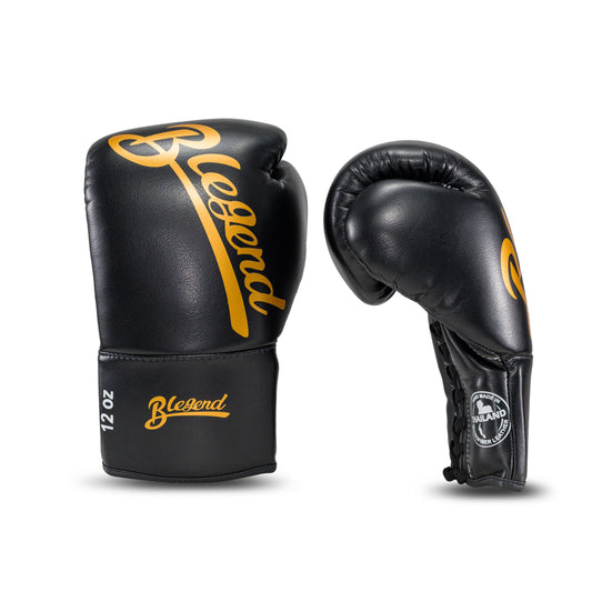 Blegend Boxing Gloves Lace Up Upstyle Black