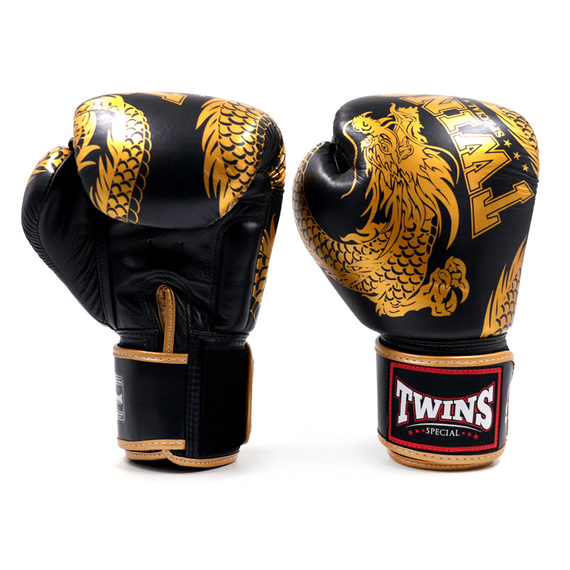 Twins Special Fancy  FBGVL4-49 GOLD/BLACK  BOXING GLOVES