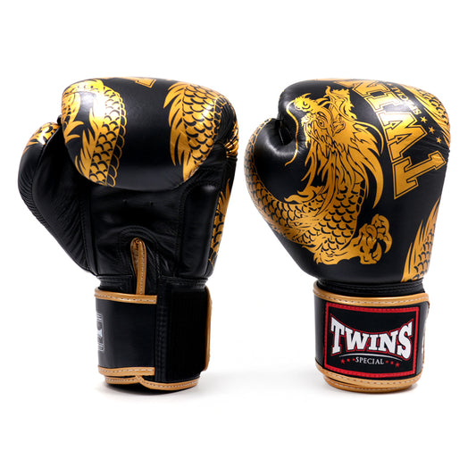 Twins Special Fancy  FBGVL4-49 GOLD/BLACK  BOXING GLOVES