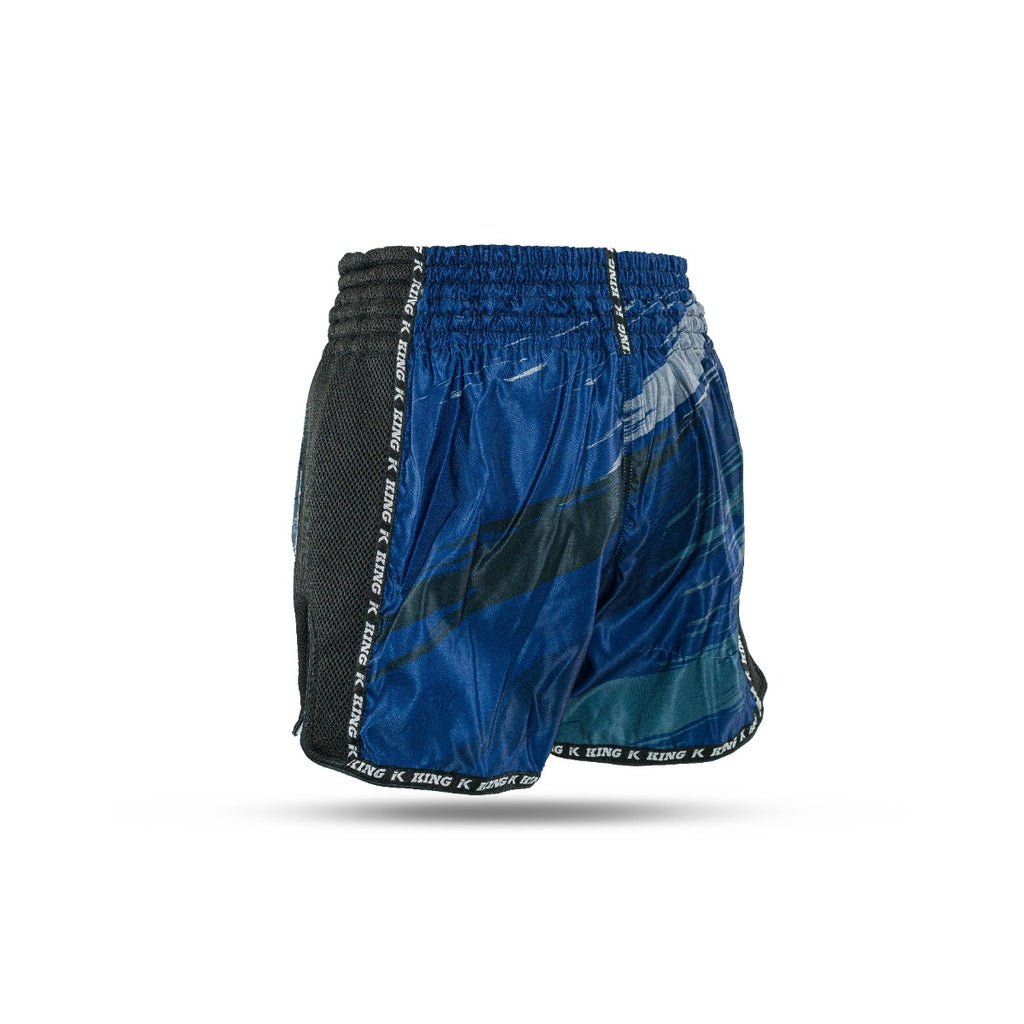 King Pro Boxing Shorts New Wave Blue