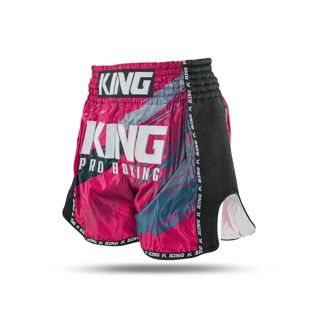 King Pro Boxing Shorts New Wave Red