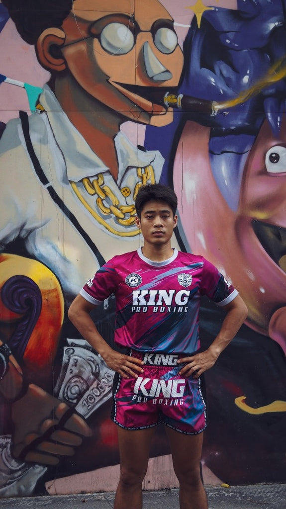 King Pro Boxing Shorts New Wave Red