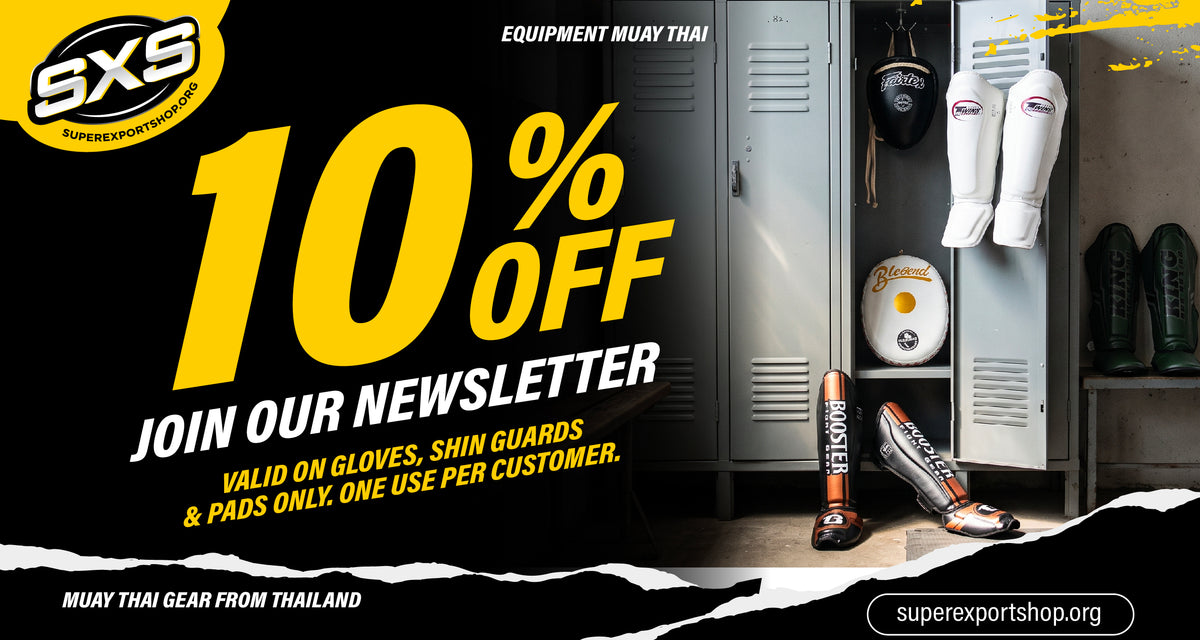 10% off gloves, shin guards and pads when you join our newsletter