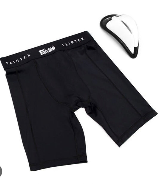 Fairtex GC3 Compression shorts with Athletic Cup