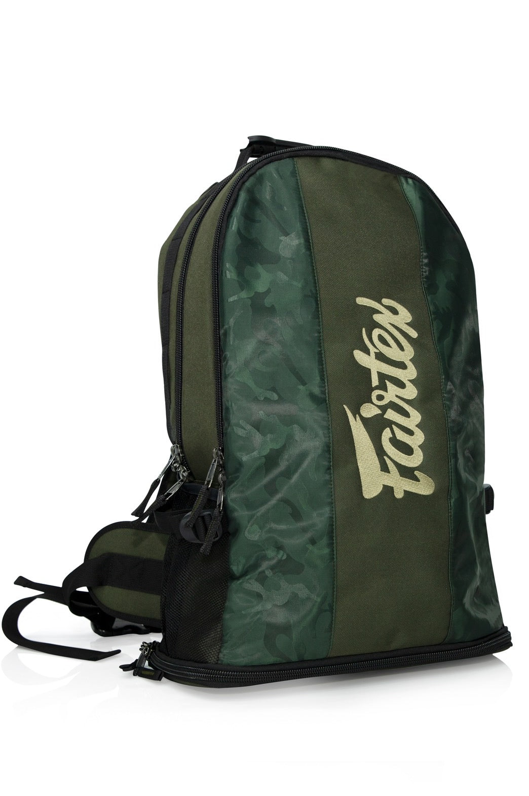 Fairtex กระเป๋ายิม / กระเป๋าเป้สะพายหลัง 4 ลายพรางสีเขียวดำ