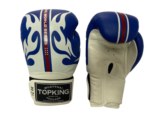 Top King Boxing Gloves TKBGWS World Series BLUE NO AIR
