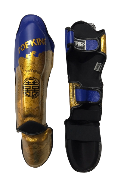 Top King New Pro Leather Shin Guards for Muay Thai, Shin Guards -   Canada