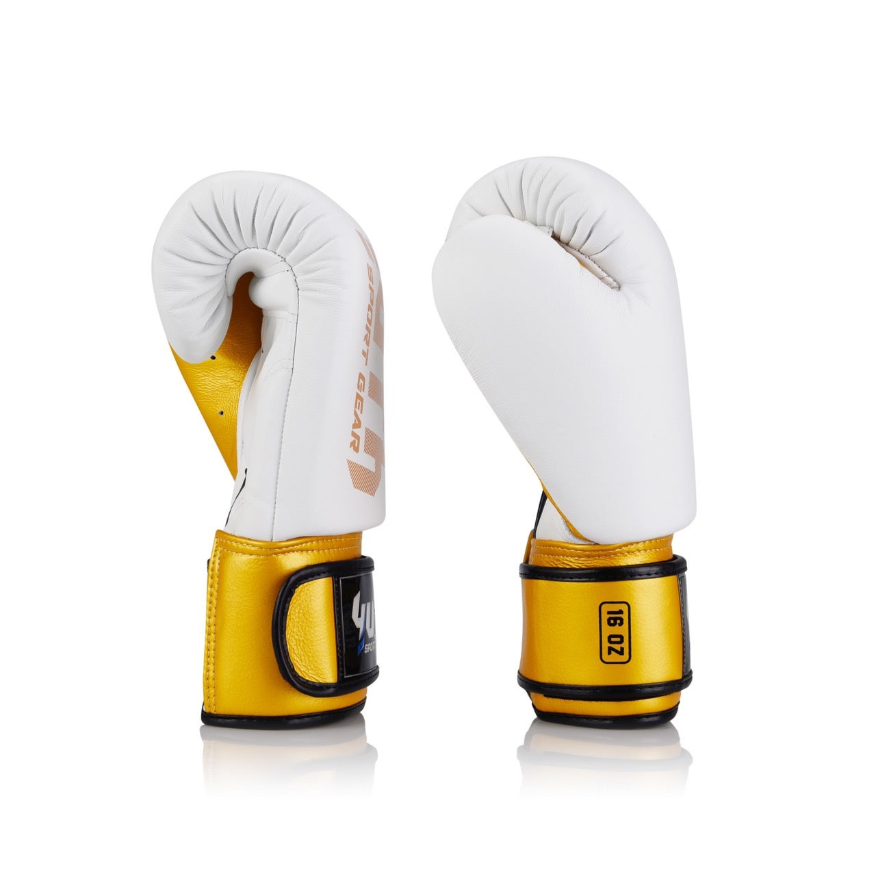 Yuth Boxing Gloves BGL20 Leather White Gold
