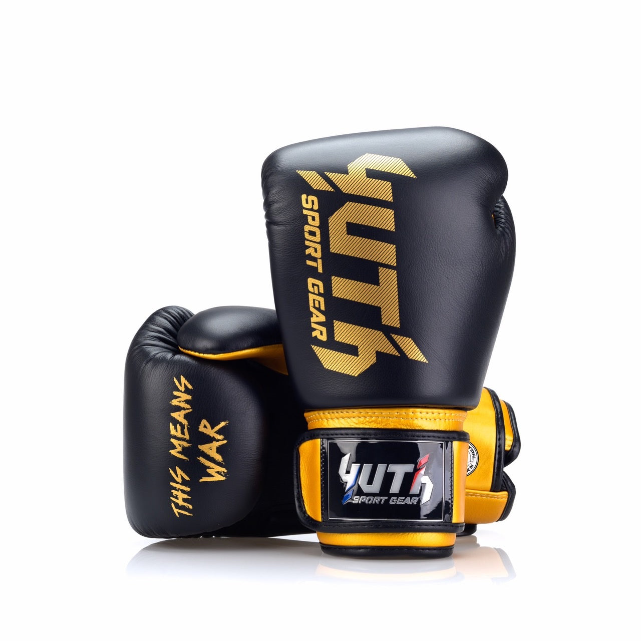 Yuth Boxing Gloves BGL20 Leather Black Gold