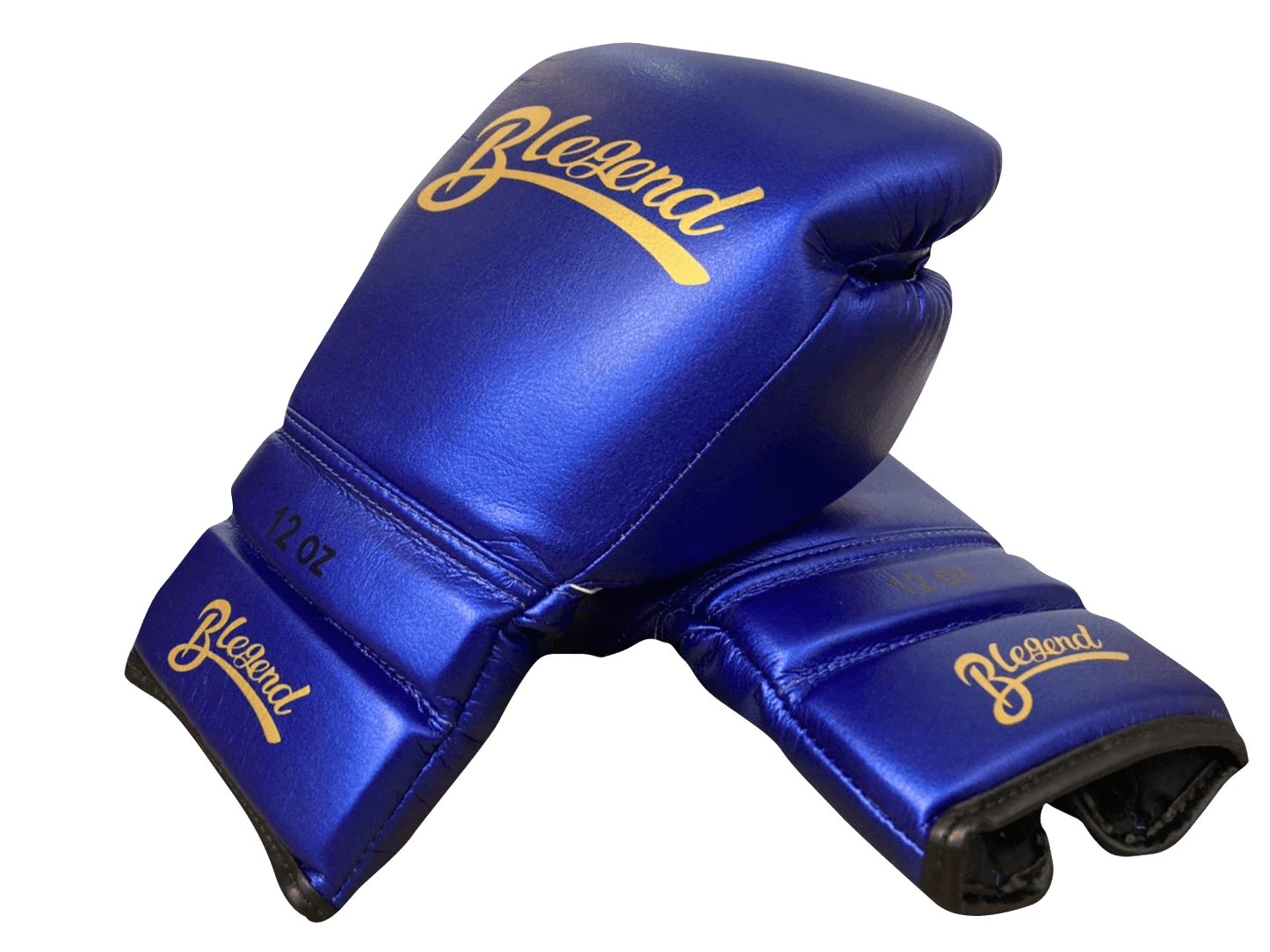 Blegend Boxing Gloves BGLLP Lace Up Shiny Blue