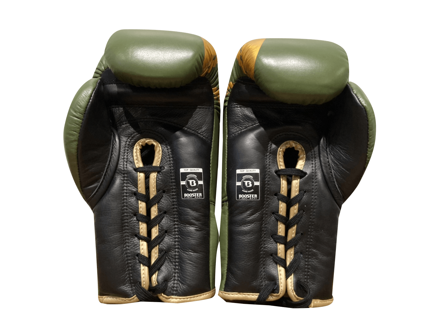 Booster Boxing Gloves BGLV3 Lace Up Pro Olive Gold - SUPER EXPORT SHOP